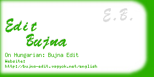 edit bujna business card